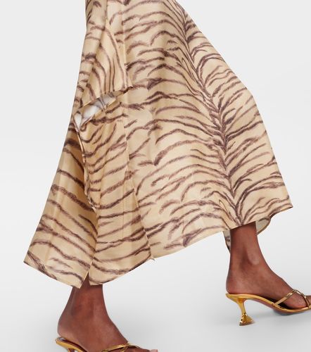 Vestido midi de seda estampado - Stella McCartney - Modalova