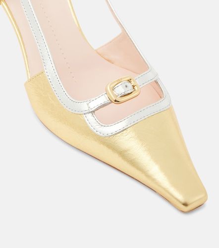 Viv' Canard metallic leather slingback pumps - Roger Vivier - Modalova