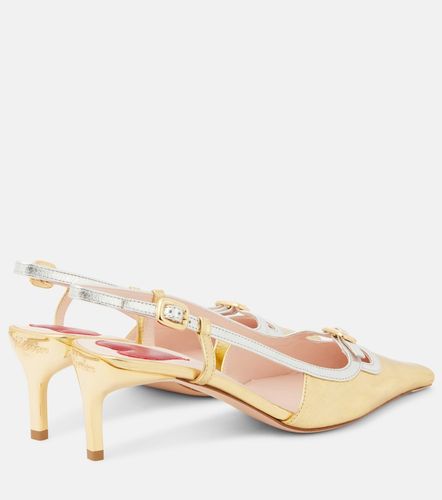 Metallic Slingback-Pumps Viv' Canard aus Leder - Roger Vivier - Modalova