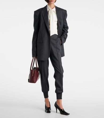 Mid-rise wool tapered sweatpants - Stella McCartney - Modalova