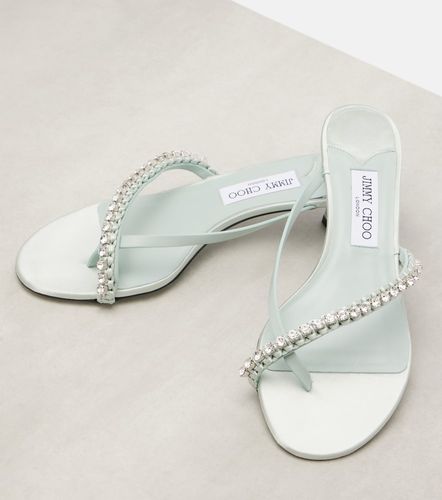 Sandali infradito Dila 35 in pelle e raso - Jimmy Choo - Modalova