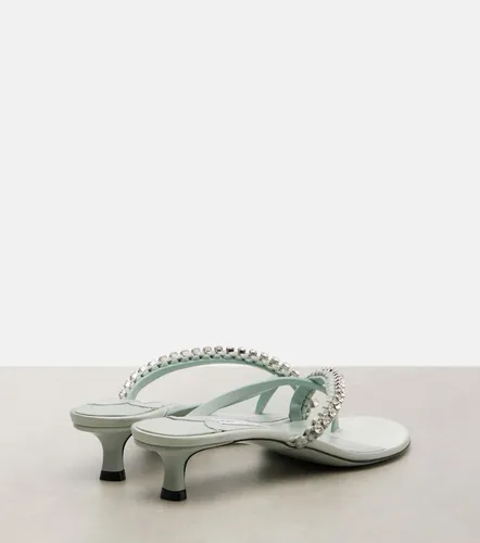 Dila 35 leather and satin thong sandals - Jimmy Choo - Modalova