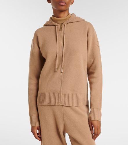 Cardigan in lana e cashmere con zip - Moncler - Modalova