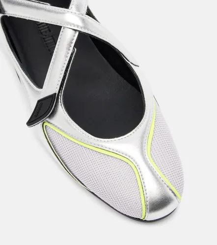 Floor01 metallic ballet flats - The Attico - Modalova