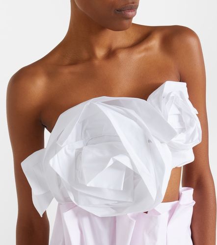 Top bandeau Rosette de popelín de algodón - Simone Rocha - Modalova