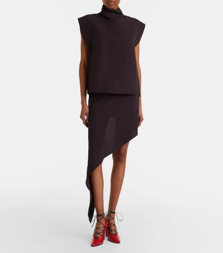 Alaïa Minifalda asimétrica de popelín - Alaia - Modalova