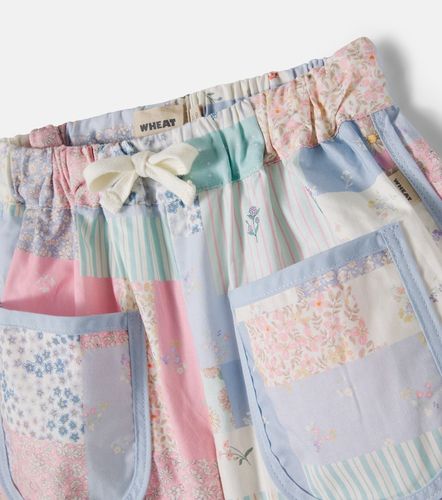 Shorts Carrie de algodón con patchwork - Wheat - Modalova