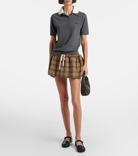 Miu Miu Polo de cachemir con logo - Miu Miu - Modalova