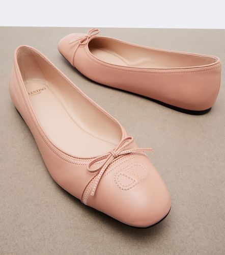 Bailarinas de piel con VLogo - Valentino Garavani - Modalova