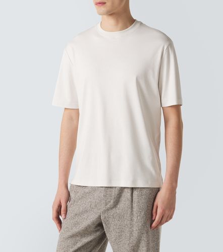 T-shirt in jersey di cotone e seta - Agnona - Modalova