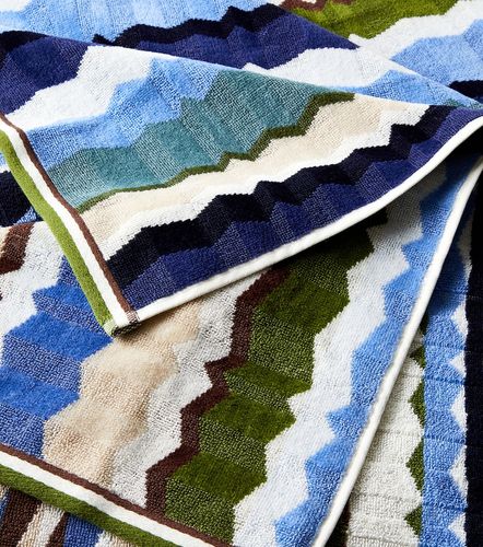 Set de 2 toallas Eva de rizo de algodón en zigzag - Missoni - Modalova