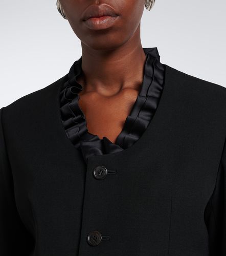 Ruffled peplum wool jacket - Noir Kei Ninomiya - Modalova