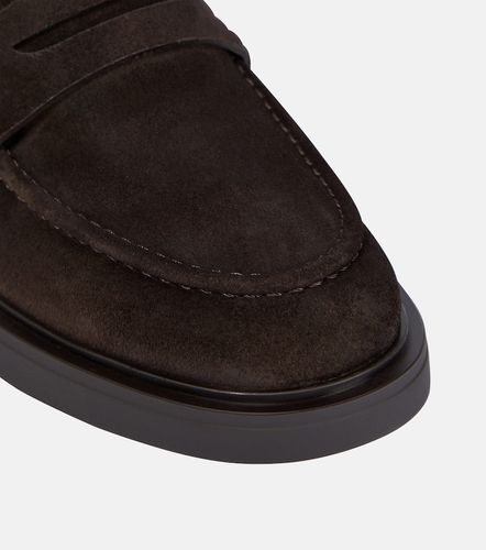 Mocassini Harris in suede con shearling - Gianvito Rossi - Modalova