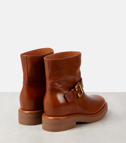 Coddington leather biker boots - Chloe - Modalova