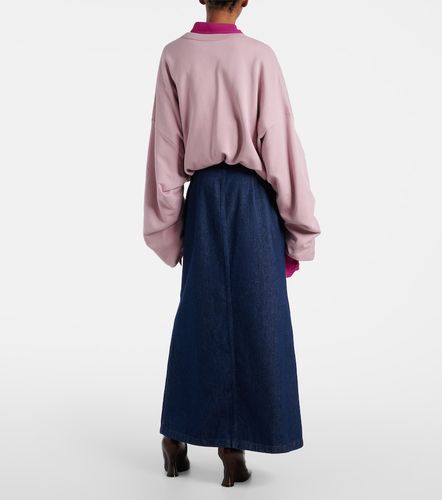 Gonna lunga di jeans con cintura - Dries Van Noten - Modalova