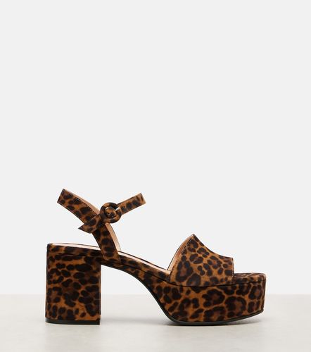 Sandali 35 in pelle con plateau - Gianvito Rossi - Modalova