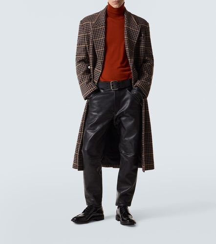 Pantaloni regular in pelle - Saint Laurent - Modalova