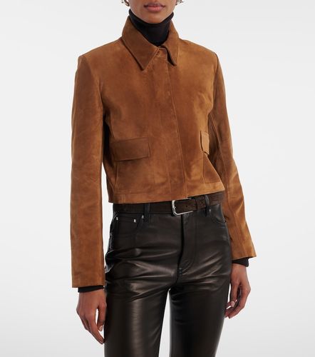 Bleeker cropped suede jacket - Nour Hammour - Modalova