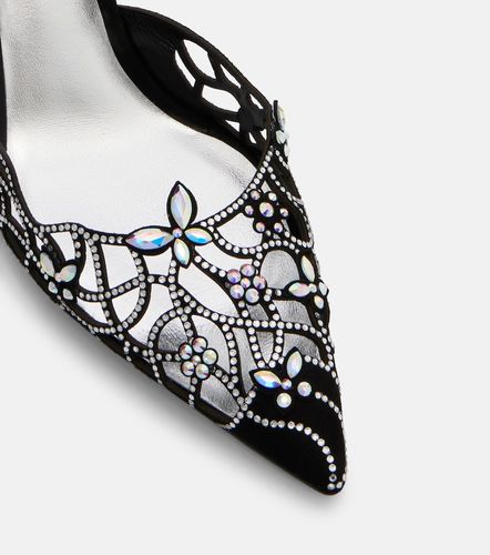 Embellished suede slingback pumps - Rene Caovilla - Modalova