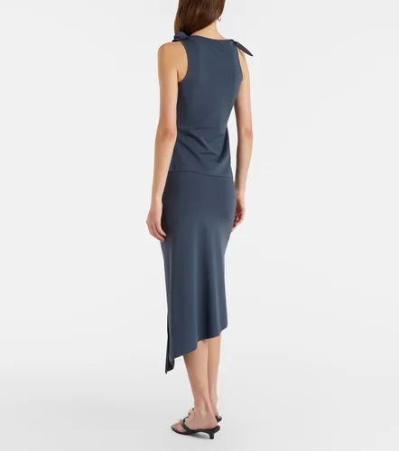 Floral-applique jersey midi skirt - Coperni - Modalova