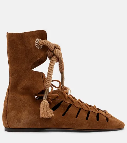 Liade suede lace-up ankle boots - Isabel Marant - Modalova