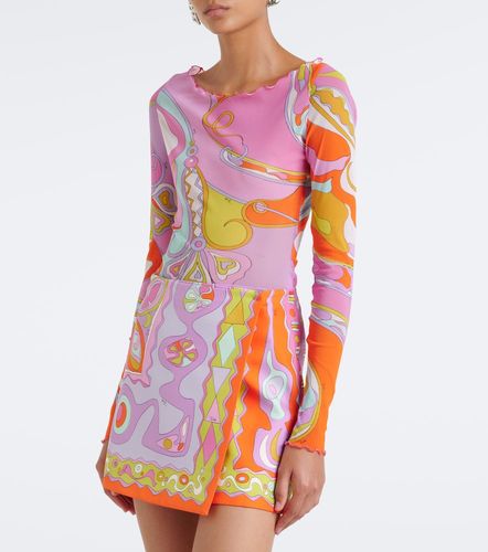 Pucci Orchidee sheer tulle top - Pucci - Modalova