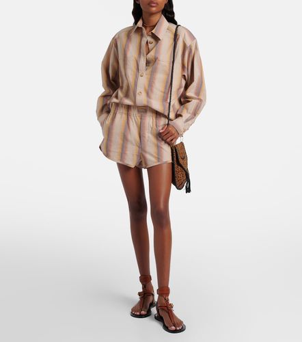 Shorts Melinea de algodón a rayas - Isabel Marant - Modalova