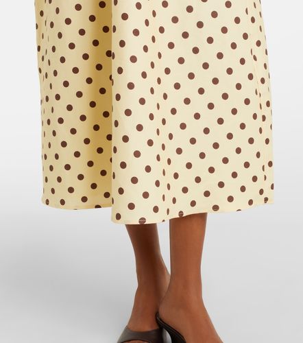 Abito midi Bowie in lino e cotone a pois - Posse - Modalova