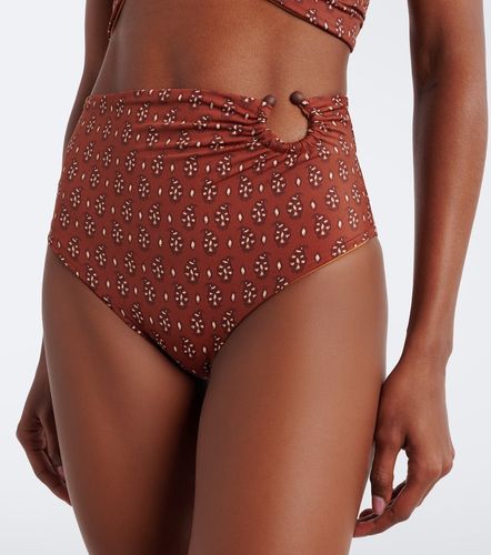 Gathered printed bikini bottom - Johanna Ortiz - Modalova