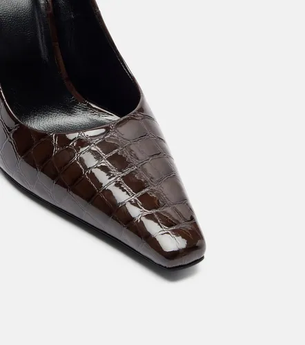 Fame 105 croc-embossed leather pumps - JUDE - Modalova