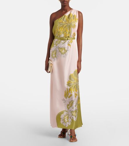 One-Shoulder-Maxikleid Roy aus Seiden-Twill - La DoubleJ - Modalova