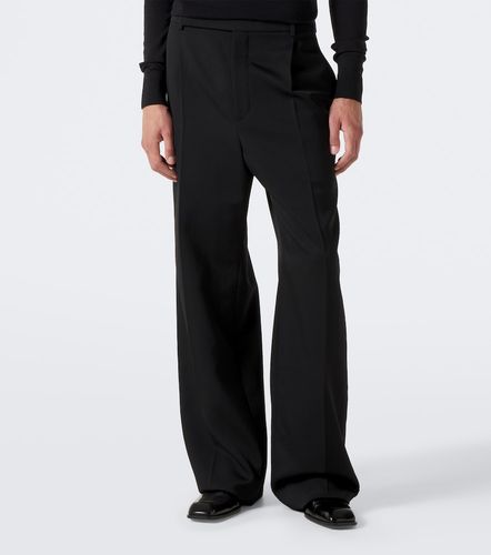Wool gabardine wide-leg pants - Saint Laurent - Modalova