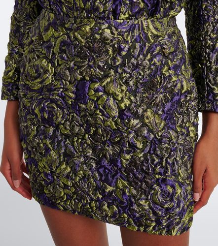 Minifalda de cloqué en jacquard - Balmain - Modalova