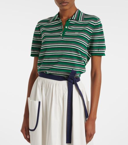 Prada Polo in cotone e seta a righe - Prada - Modalova