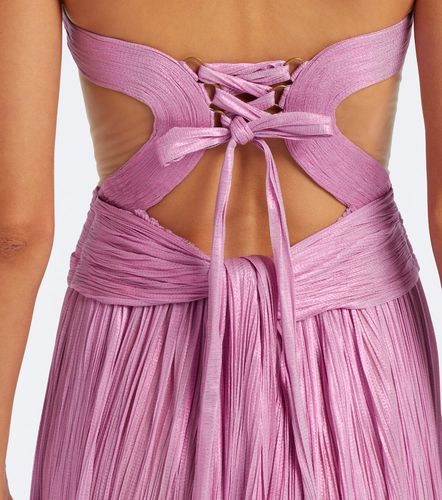 Kamina metallic silk corset gown - Maria Lucia Hohan - Modalova