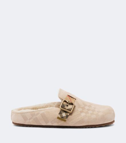 Urchin shearling-lined suede clogs - Burberry - Modalova