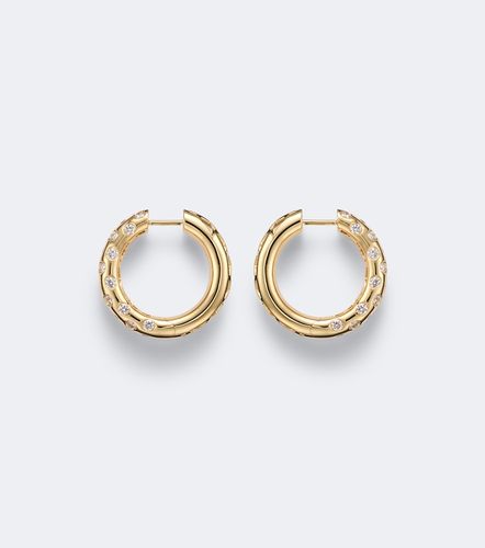 Pendientes de aro Cosmo de oro de 18 ct con diamantes - Anita Ko - Modalova