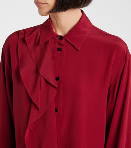 Ruffled silk blouse - Victoria Beckham - Modalova