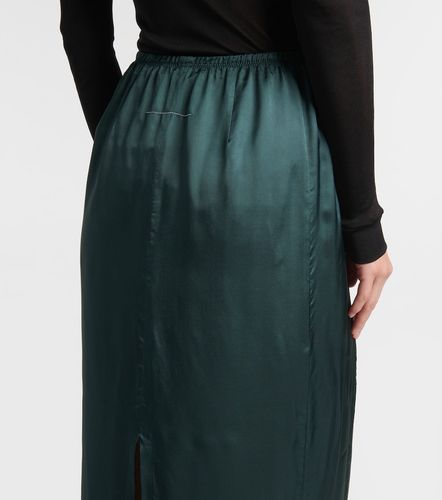 Gonna lunga in satin - MM6 Maison Margiela - Modalova