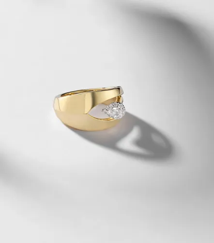 Anillo de oro de 18 ct con diamantes - Yeprem - Modalova