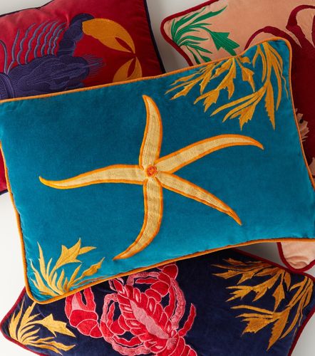Cuscino ricamato Starfish - Les-Ottomans - Modalova