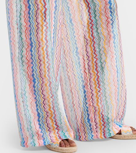Pantaloni a gamba larga a zig-zag - Missoni - Modalova