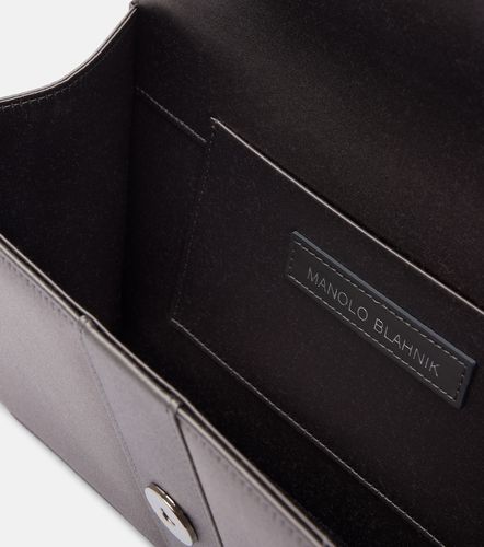 Clutch Capri in raso con cristalli - Manolo Blahnik - Modalova