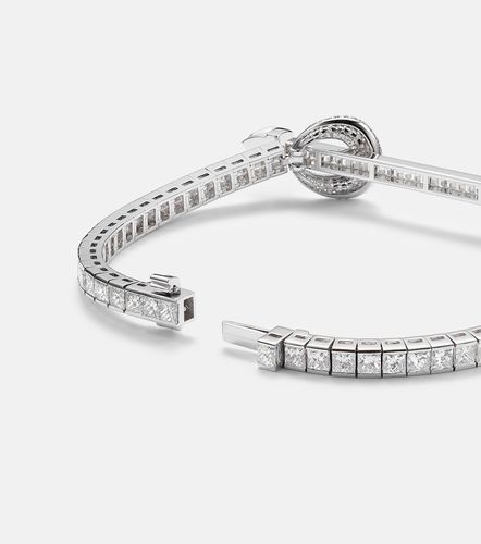 Pulsera Chakra de oro blanco de 18 ct con diamantes y cuarzos - Ananya - Modalova