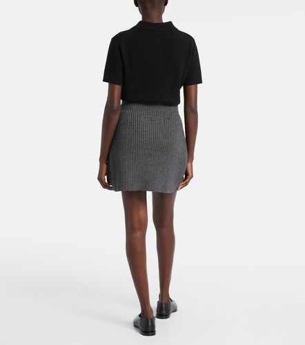 Ribbed-knit wool and alpaca-blend miniskirt - Givenchy - Modalova
