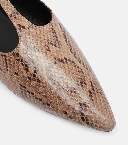 Ward snake-effect leather Mary Jane flats - A.Emery - Modalova