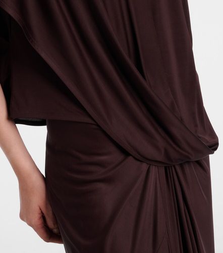Top de satén drapeado con pañuelo - Dries Van Noten - Modalova