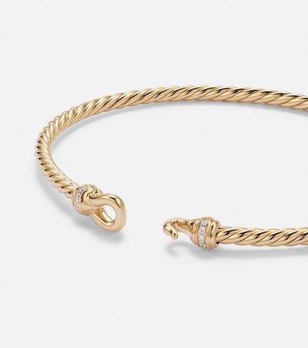 Pulsera Cablespira® Micro de oro de 18 ct con diamantes - David Yurman - Modalova