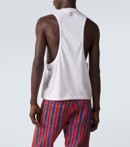 Top in jersey di misto cotone - Versace - Modalova