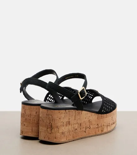 Prada Sandali in crochet con zeppa - Prada - Modalova